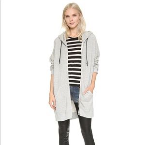 R13 Long Hooded Sweatshirt